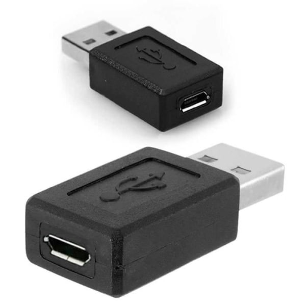 OCIODUAL USB 2.0 Typ A hane till Micro B hona 5-stifts hona socket Converter Adapter Svart för smartphone bärbar dator
