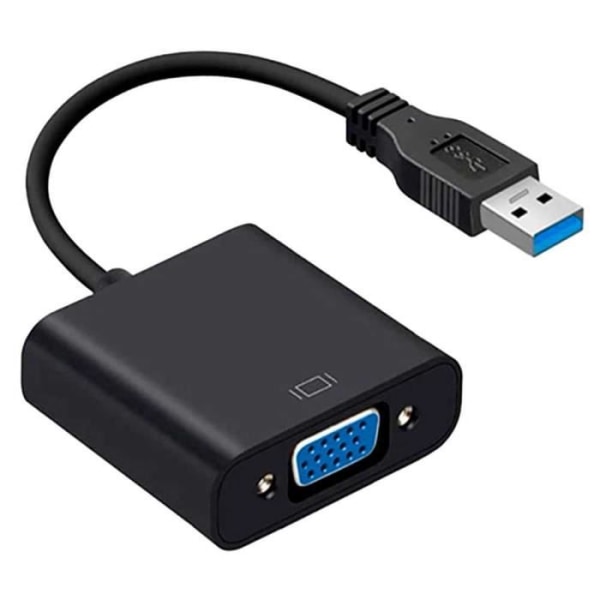 OCIODUAL USB 3.0 till VGA Adapter Full HD 1080P Svart för PC Laptop Monitor Projektor Kabelkonverterare