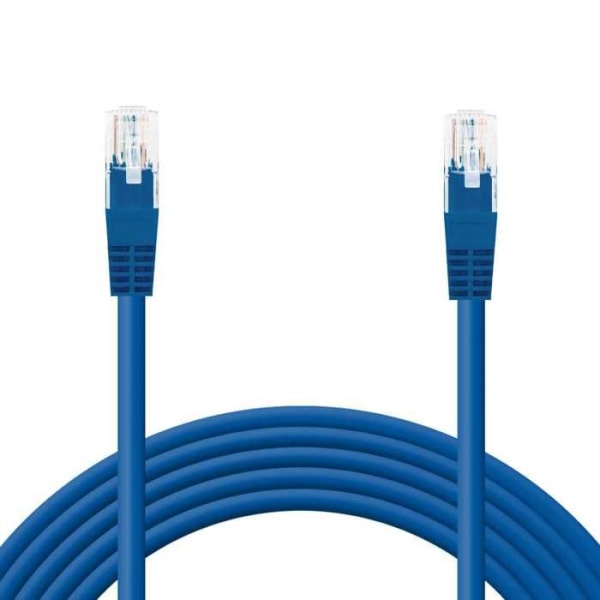 OCIODUAL 1.0M Cat.6 Ethernet-kabel UTP-nätverkskabel AWG24 Blå 1Gbps 500MHz med RJ45-kontakt, kompatibel med PC