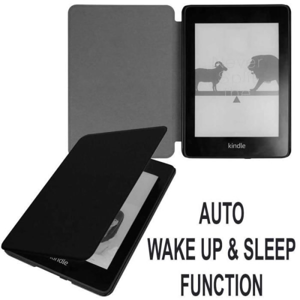 OCIODUAL-fodral för Amazon Kindle Paperwhite 10:e generationens svarta skyddsfodral Sleep Wake-funktion
