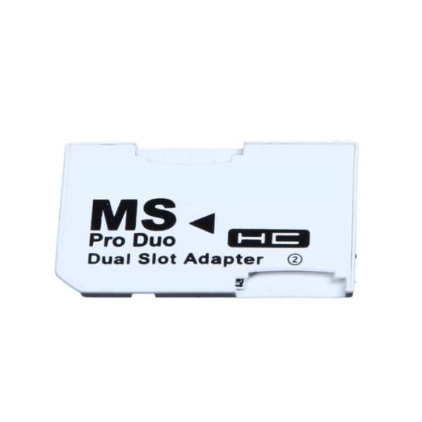 Super High Dual Read-Write, 2 Micro Slots för SD SDHC TF till Memory Stick MS Card Pro Duo, Adapter [7D56A3F]