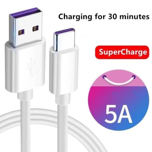 Storlek 2m - USB Type-C 3.0-4.0-kabel för snabb laddning och dataöverföring, USB-C p-laddarsladd