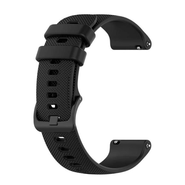 OcioDual Armband kompatibelt med Garmin Venu2s, Forerunner 255s-265s, Armband 18 mm Färg Svart, Längd: 83mm-108mm,