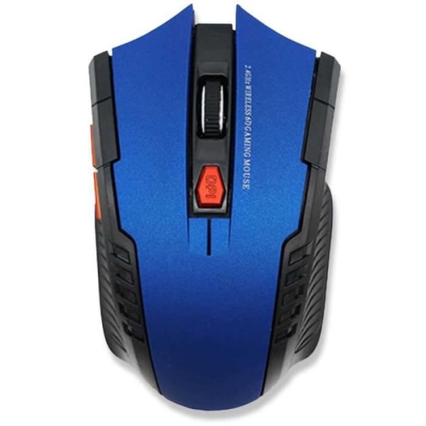 OCIODUAL Wireless Gamer Mouse USB 2.0 Receiver GF2429 Blue Wireless Optical Ergonomic Mouse 6 Buttons 1600 DPI for Windows