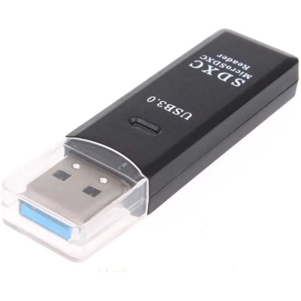 Ociodual Card Reader Adapter Key Reader USB 3.0 Type A High Speed för SDHC SDXC MMC Micro SD SD HC SD XC TF Svart A392