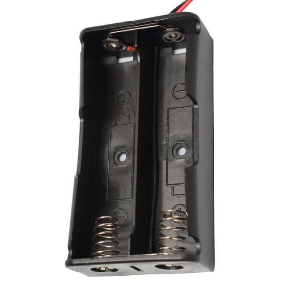 OCIODUAL Batterihållare 2x 18650 3,7V Parallell Li-Ion Litiumkablar Utan Kontakt Svart