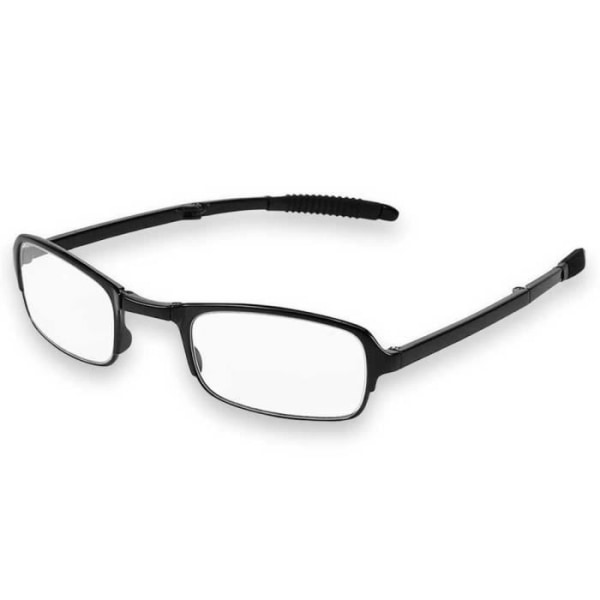 OCIODUAL hopfällbara läsglasögon +1,00 Svarta hopfällbara bärbara med fodral Hyperopia Presbyopia för män och kvinnor