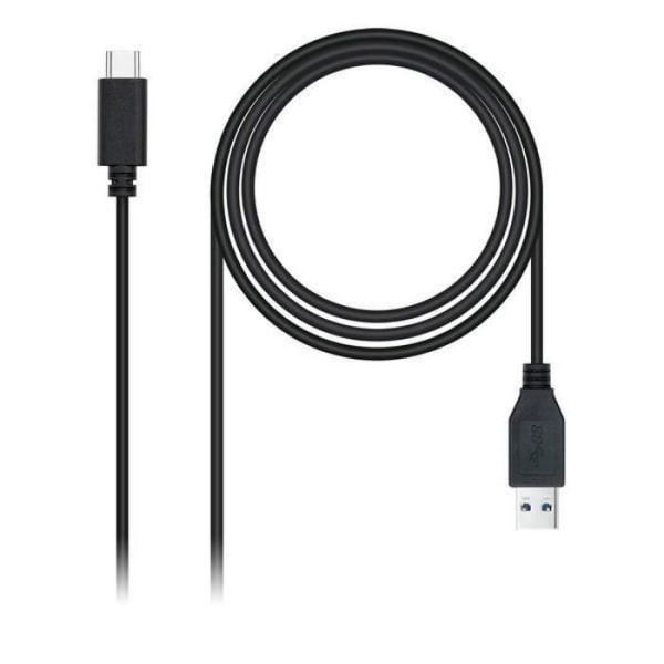 USB A till USB C-kabel NANOCABLE 10.01.4001-L150 (1,5M) - - - NANOCABLE