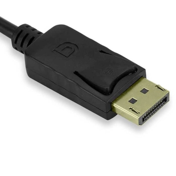OCIODUAL DisplayPort till DVI-kabel 1,8 m svart skärmport DP hane-omvandlaradaptersladd M-M Full HD 1080p för bärbar dator