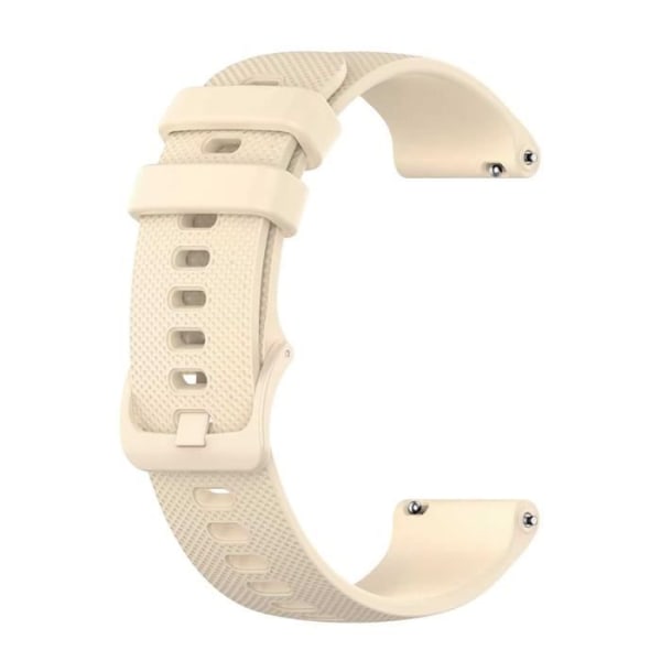 OCIODUAL armband kompatibelt med Garmin Venu2s, Forerunner 255s-265s, 18mm armband Beige Färg, Längd: 83mm-108mm,