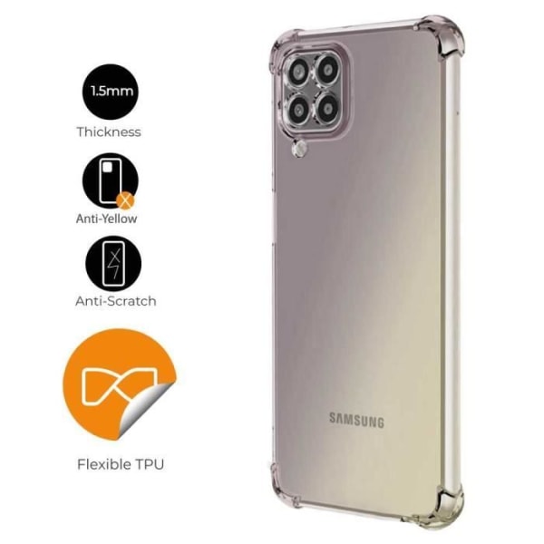 Ociodual TPU-skyddsfodral med förstärkta hörn för Samsung Galaxy M53 5G, genomskinlig stötfångare