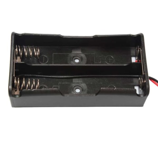 OCIODUAL Batterihållare 2x 18650 3,7V Parallell Li-Ion Litiumkablar Utan Kontakt Svart