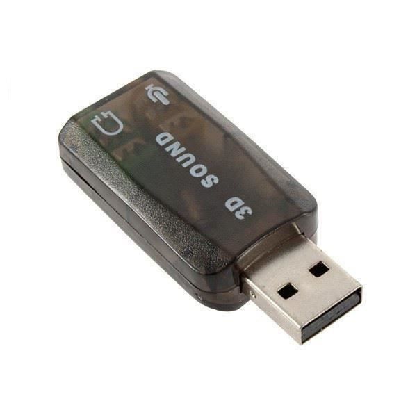 USB 2.0 Adapter Extern 5.1-kanals ljudkort stöd 3D-ljud JAR13711