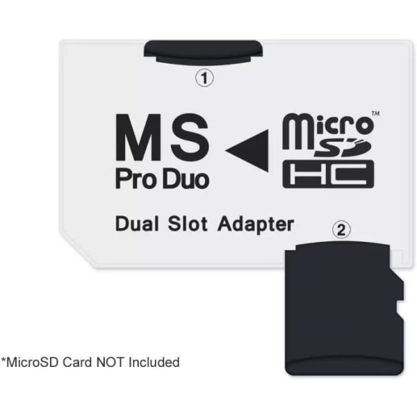 Memory Stick Pro Dubbeladapter för micro SD SDHC-minneskort, 438