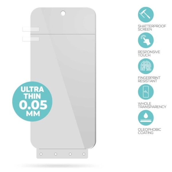 OCIODUAL Hydrogel Skärmskydd för Xiaomi Redmi Note 11 Pro-Poco X4 Pro, Anti-fingeravtryck repskydd