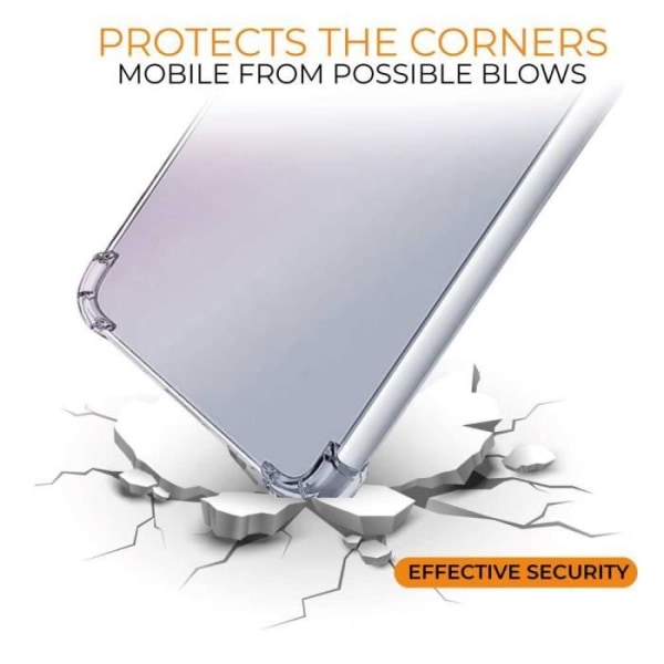 Ociodual TPU-fodral för HUAWEI Honor X7, mjukt skydd med förstärkta hörn, kameraskydd, transparent silikon