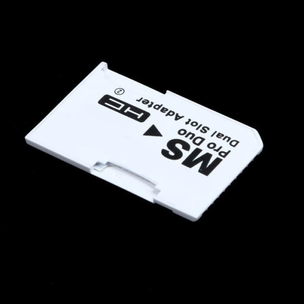 Dual Slot Memory Card Adapter, 2 Micro SD HC-kort, Micro SD TF till Memory Stick MS Pro Duo Converter [69A767B]