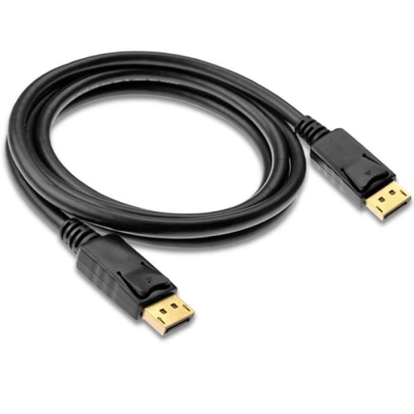 OCIODUAL DisplayPort-kabel 1,8 m svart DP hane till hane Ultra 4K 60Hz 2K 144Hz Full HD 1080p Audio Video för PC TV-skärm
