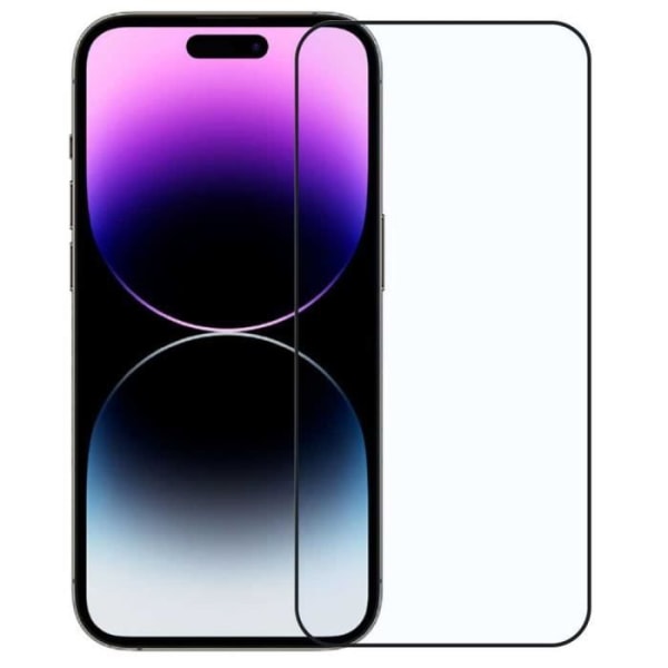 Ociodual skärmskydd i härdat glas med svart rund kant för iPhone 14 Pro Max, 9D 9H Glas