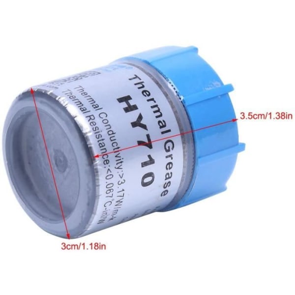 10g HY710-CN10 Thermal Grease CPU-chipset Kylblandning Silikonpasta 3,17W[371]