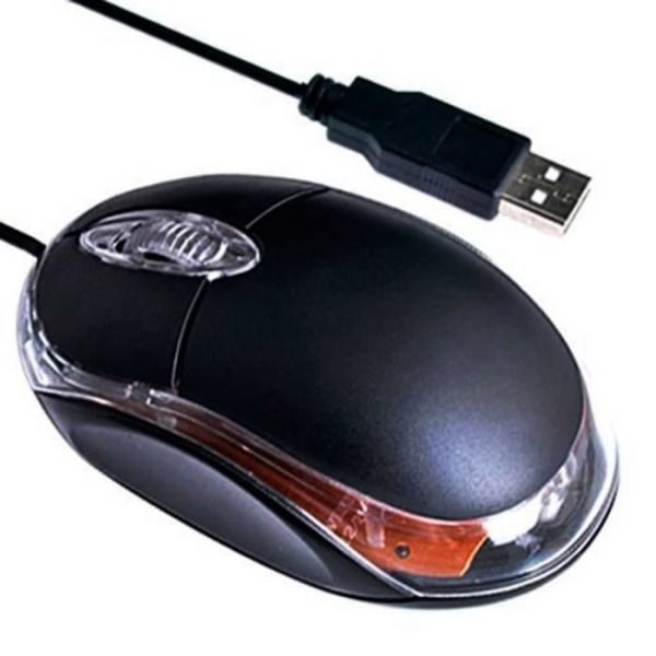 OCIODUAL Mini Wired Optical Mouse Roulette USB 2.0 Mouse 800 DPI Optiskt rullhjul