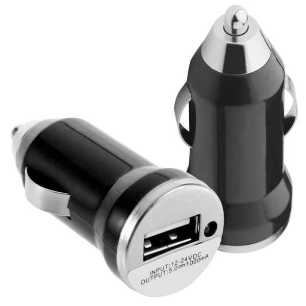 OCIODUAL USB Cigarettändare Laddare Svart för mobiltelefoner Surfplattor Smartphones Surfplattor