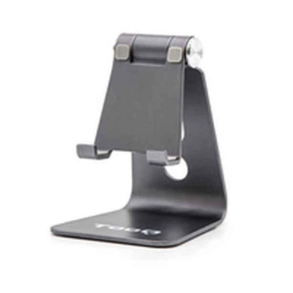 TooQ PH0001-G - Justerbart lutande bordsställ för smartphone/iPhone/iPad/surfplatta, mörkgrå aluminium - PH0001-G