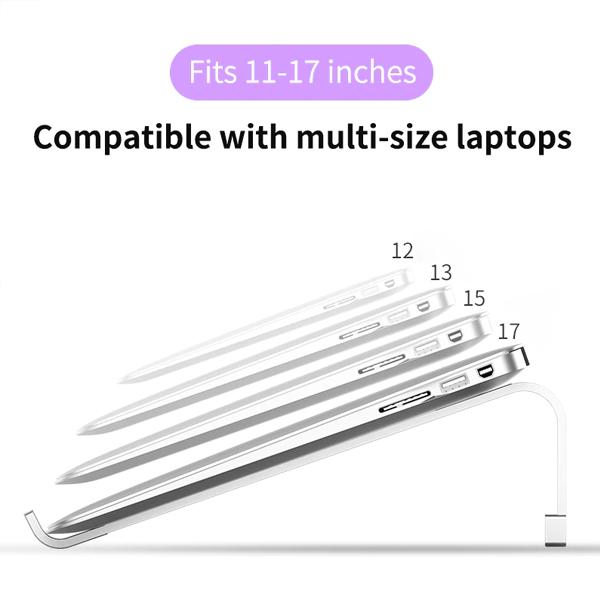 Laptopställ / Datorstativ - Space Grey Metall utseende