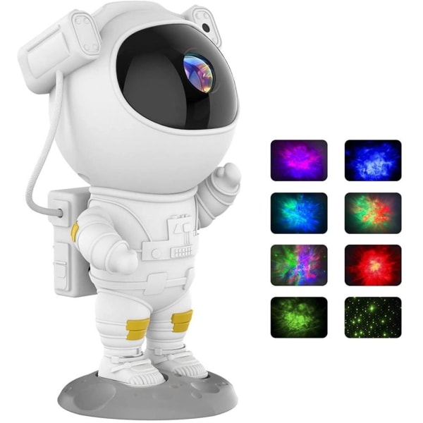 Astronaut LED Nattlampa - Projector Vit