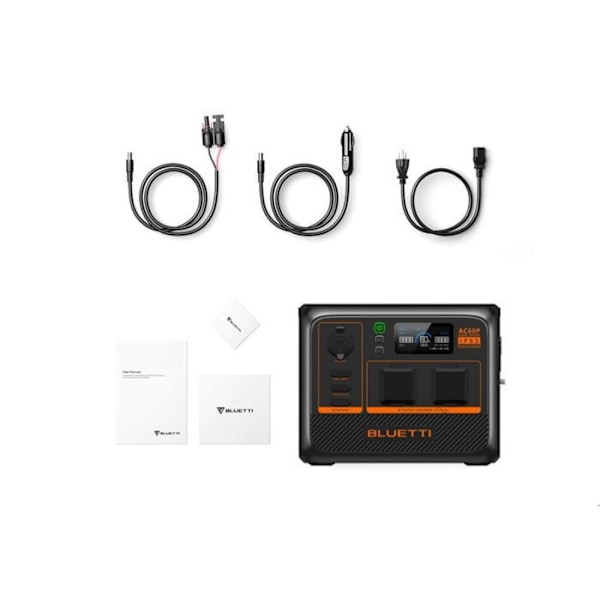 KIT Sähkökeskus BLUETTI AC60P+B80P, Akka 1310Wh, 600W, IP65