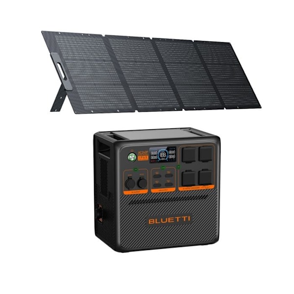 KIT Sähkölaitteisto BLUETTI AC240P 200W Aurinkopaneelilla