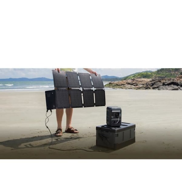 KIT Sähkösasema Anker SOLIX C300X AC Aurinkopaneelilla 100W