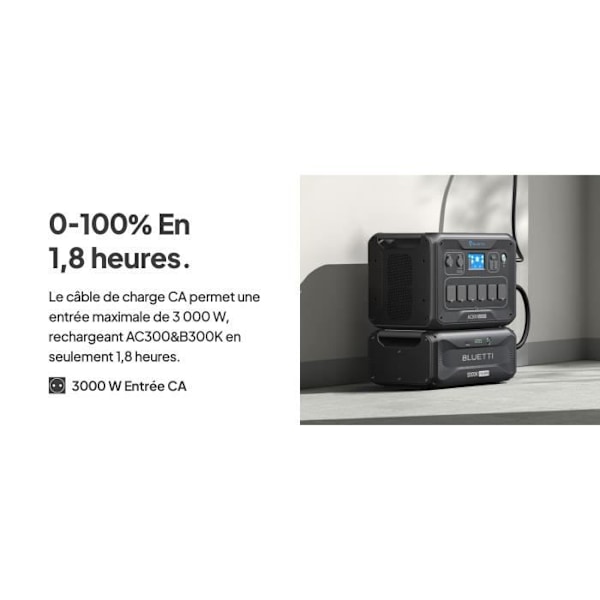 KIT Sähkölaitteisto BLUETTI AC300+B300K, 2764,8Wh
