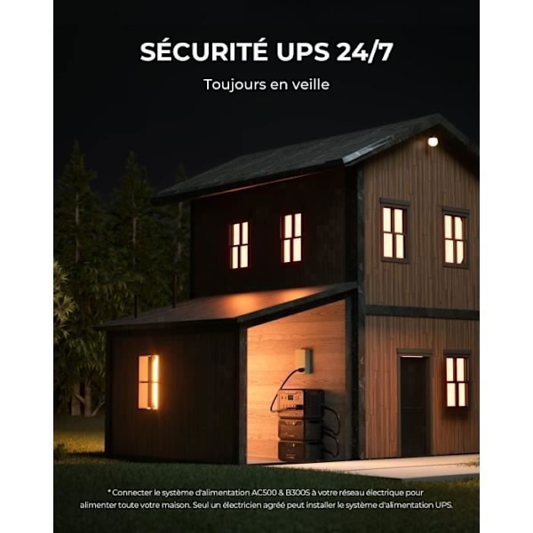 BLUETTI AC500 sähköasema, Ei laajennusakkua sisällytetty, 6x5000W AC