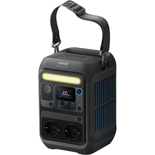 Anker SOLIX C300X AC - Sähkökotelo, jossa olkahihna musta