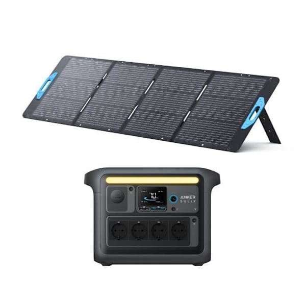 KIT Sähkölaitteisto Anker SOLIX C1000X yhdistettynä 200W Aurinkopaneeliin