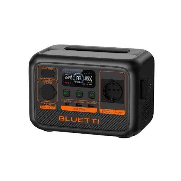 KIT Elektrisk station BLUETTI AC2P med Solpanel 200W
