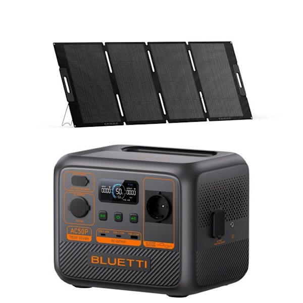 BLUETTI Premium 50(AC50P) sähköasema 200W aurinkopaneelilla