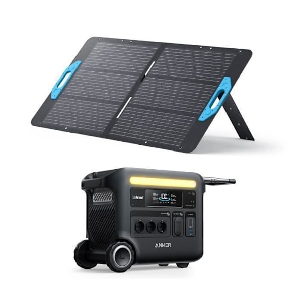KIT Sähkökeskus Anker SOLIX F2600 aurinkopaneelilla 100W