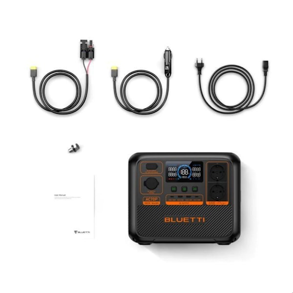 KIT sähkölaitteet BLUETTI AC70P 200W aurinkopaneelilla