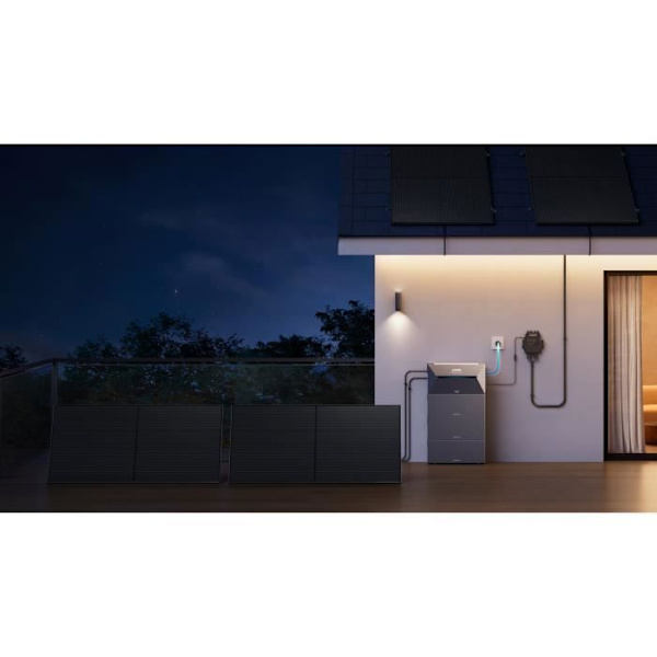 KIT Anker SOLIX Solarbank 2 E1600 AC+BP1600+A17X7311, Aurinkovoimala parvekkeelle Plug and Play