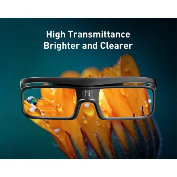 Dangbei DLP Active Uppladdningsbara 3D-glasögon för kompatibla med Dangbei Mars Pro, Atom