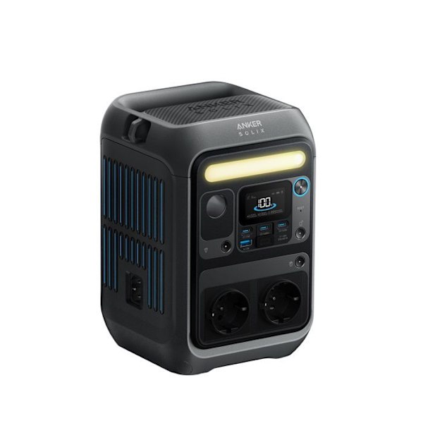 KIT Sähkösasema Anker SOLIX C300X AC Aurinkopaneelilla 100W