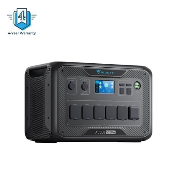 BLUETTI AC500-elstation, Ingen extra batteri ingår, 6x5000W AC