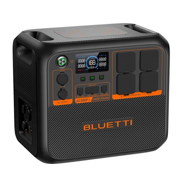 KIT Sähkölaitteisto BLUETTI AC200PL yhdessä PV100D:n kanssa