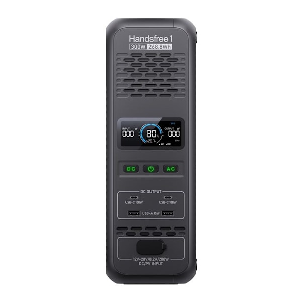 BLUETTI Handsfree1 Sähkökeskus, Akut 268.8Wh, 1*300W