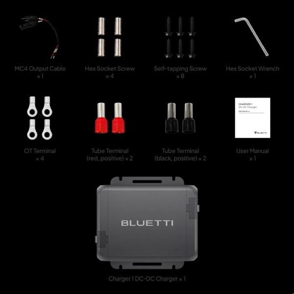 Bluetti D60L Laddare 1 DC-DC generator laddare