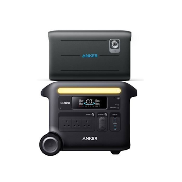 KIT Sähkölaitteisto Anker SOLIX F2600 BP2600:lla, Akun kapasiteetti 5120Wh