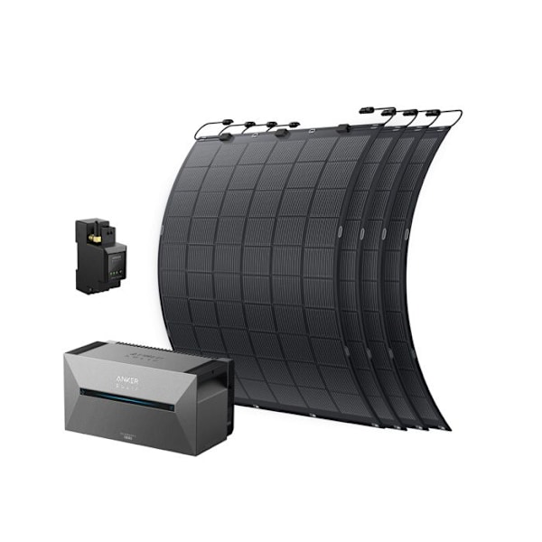 KIT Anker SOLIX Solarbank 2 E1600 Pro+4xFS20+A17X7311 Aurinkosähköjärjestelmä parvekkeelle Plug and Play
