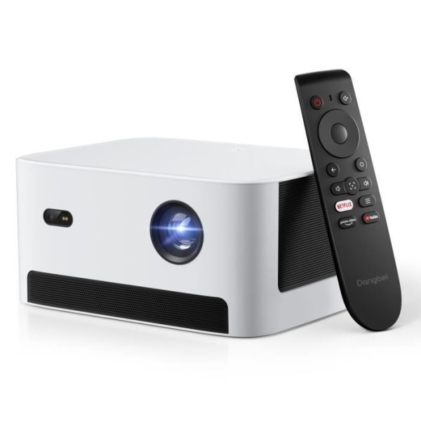 Dangbei Neo DLP videoprojektor - Netflix förinstallerad - 540 ISO Lumens - 1080P - Dubbla Dolby Audio-högtalare - Autofokus - Vit